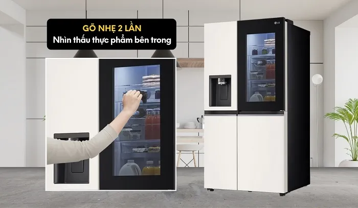 Công nghệ InstaView Door in Door gõ cửa 2 lần